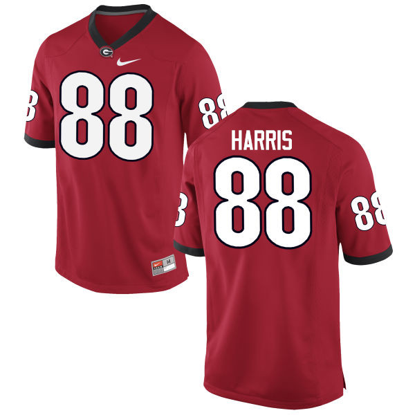 Georgia Bulldogs #88 Jackson Harris College Football Jerseys-Red
